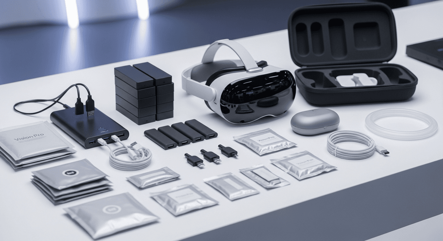 Accessoires Vision Pro : ce qu'il faut vraiment prévoir pour vos événements